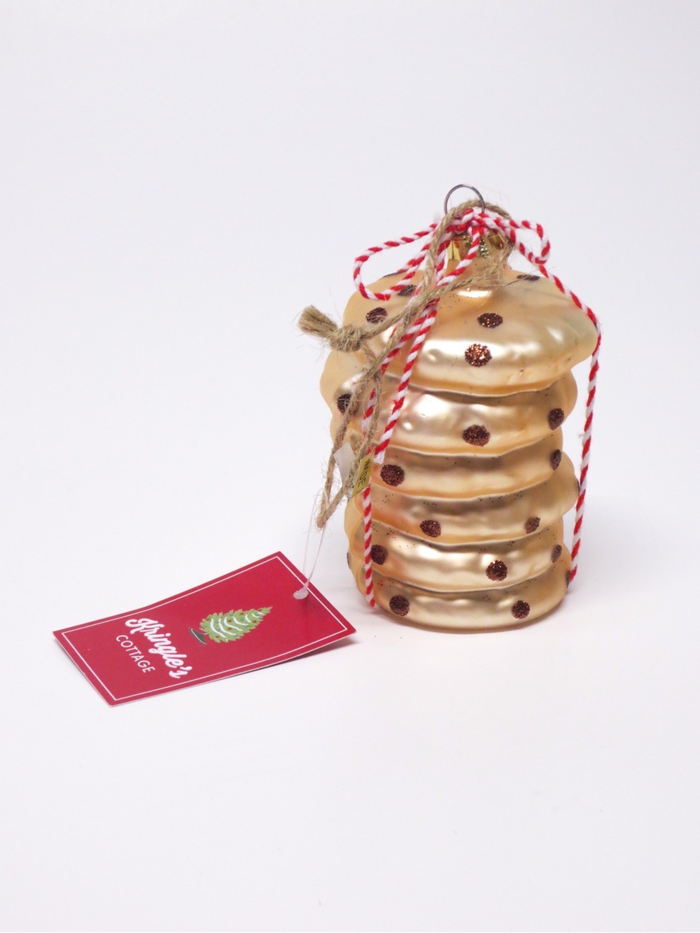 New Glass Cookie Stack Ornament St. Nicholas Square